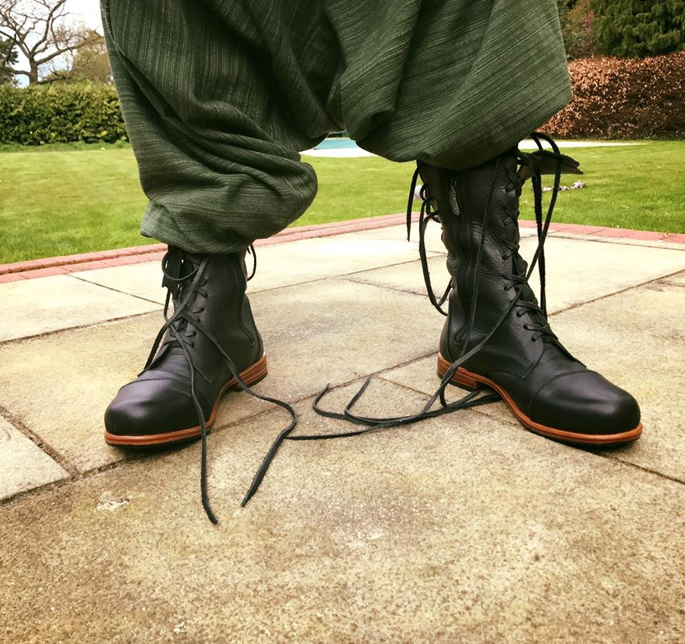 Black and new arrivals tan boots