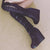 Ms Perfect Black Knee High Wedges Boots