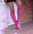Fuschia Knee High Leather Boots