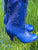 Cobalt Blue Victorian Ankle Boots for Pre Order