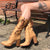 Victorian Ankle boots in Tan
