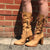 Victorian Ankle boots in Tan