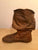 'Peter Pan Slippers' in Tan with Gold for Pre Order