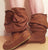 'Peter Pan Slippers' in Tan with Gold for Pre Order