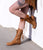 'Clockwork Fairy' Ankle Boots in Tan