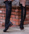 'Clockwork Fairy' Knee High Boots in Black with Tan Soles