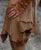 Antique Tan Leather Belt Skirt for Pre Order