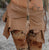 Antique Tan Leather Belt Skirt for Pre Order