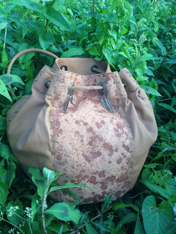 'Wine Cork' String Hand Bag and Rucksack