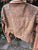 Leopard Print Tan Leather Bolero Jacket for Pre Order