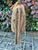 Leopard Print Tan Leather Bolero Jacket for Pre Order