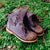 'Clockwork Fairy' Ankle Boots in Brown with a bit of Golden Dust on Top