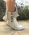 White Leather Ankle Boots