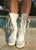 White Leather Ankle Boots