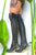 Elven Dark Forest Green Leather Knee High Boots for Pre Order