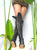 Dark forest green Gipsy Dharma knee high boots