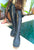 Elven Dark Forest Green Leather Knee High Boots for Pre Order