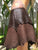 Dark Brown Leather Skirt for Pre Order