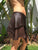 Dark Brown Leather Skirt for Pre Order