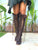 'Madagascar Chocolate' Leather Knee High Boots