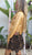 Gold Leather Bolero Jacket