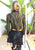Leather Jacket with Serpent Print