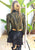 Leather Jacket with Serpent Print