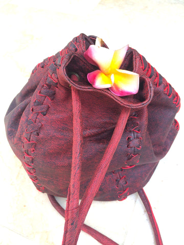 Flamenco Leather String Hand Bag and Rucksack for Pre Order