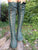 Elven Dark Forest Green Leather Knee High Boots for Pre Order