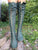 Elven Dark Forest Green Leather Knee High Boots for Pre Order