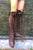 'There is never too much chocolate' Gipsy Dharma Leather Knee High Boots