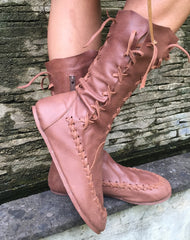 Chocolate Brown Ankle Boots for Pre Order