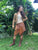 Antique Tan Leather Belt Skirt for Pre Order