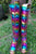 Rainbow Leather Knee High boots for Pre Order