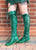 Emerald Green Knee High Boots for Pre Order