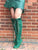 Emerald Green Knee High Boots for Pre Order