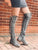 'Clockwork Fairy' Knee High Boots in Grey for Pre Order