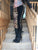 Ms Perfect Black Leather Ankle Boots for Pre Order