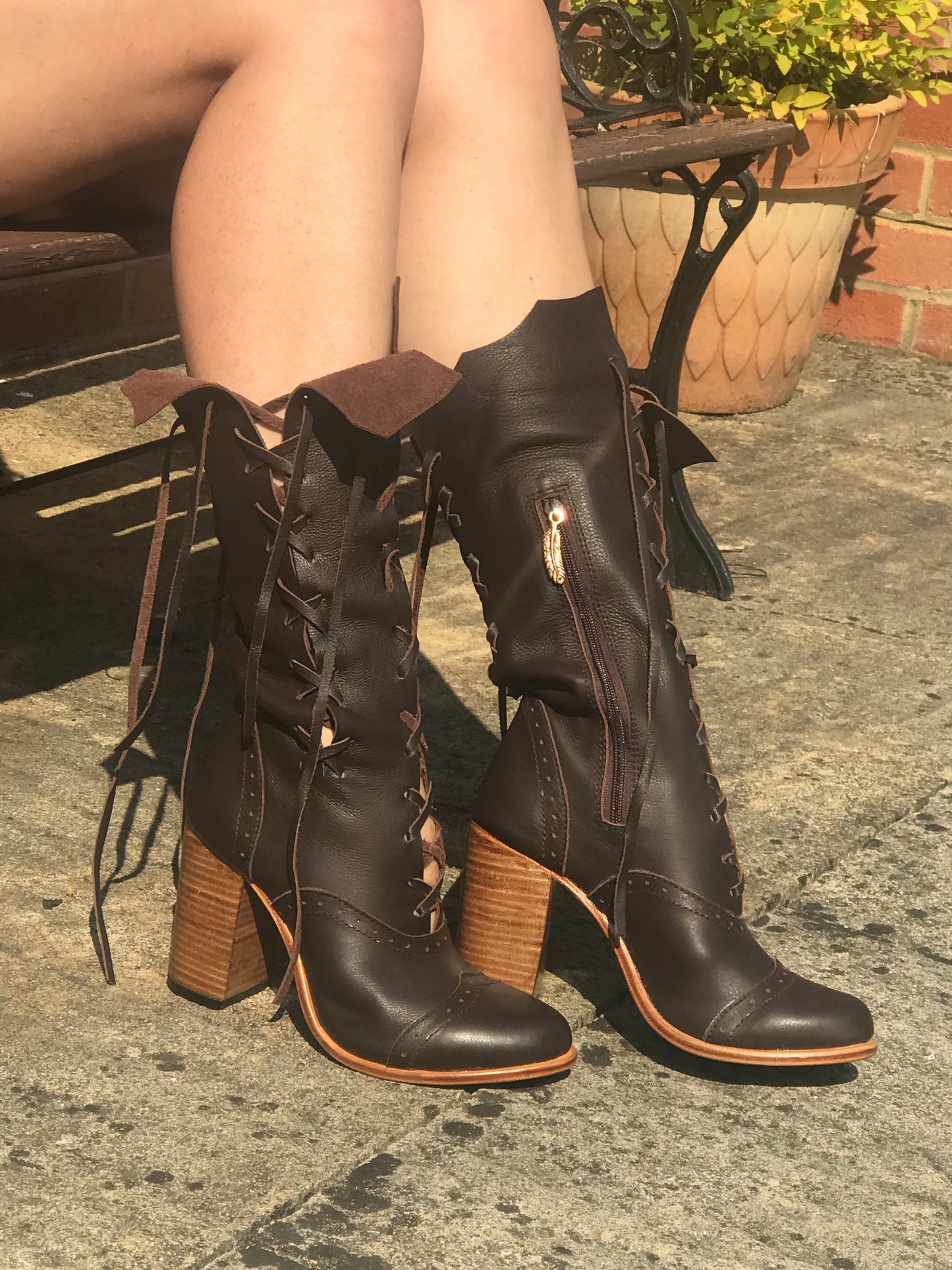 Botines Victorianos en Marrón