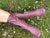 Plum Leather Ankle Boots