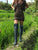 'Indigo Dream' Victorian Leather Knee High Boots for Pre Order