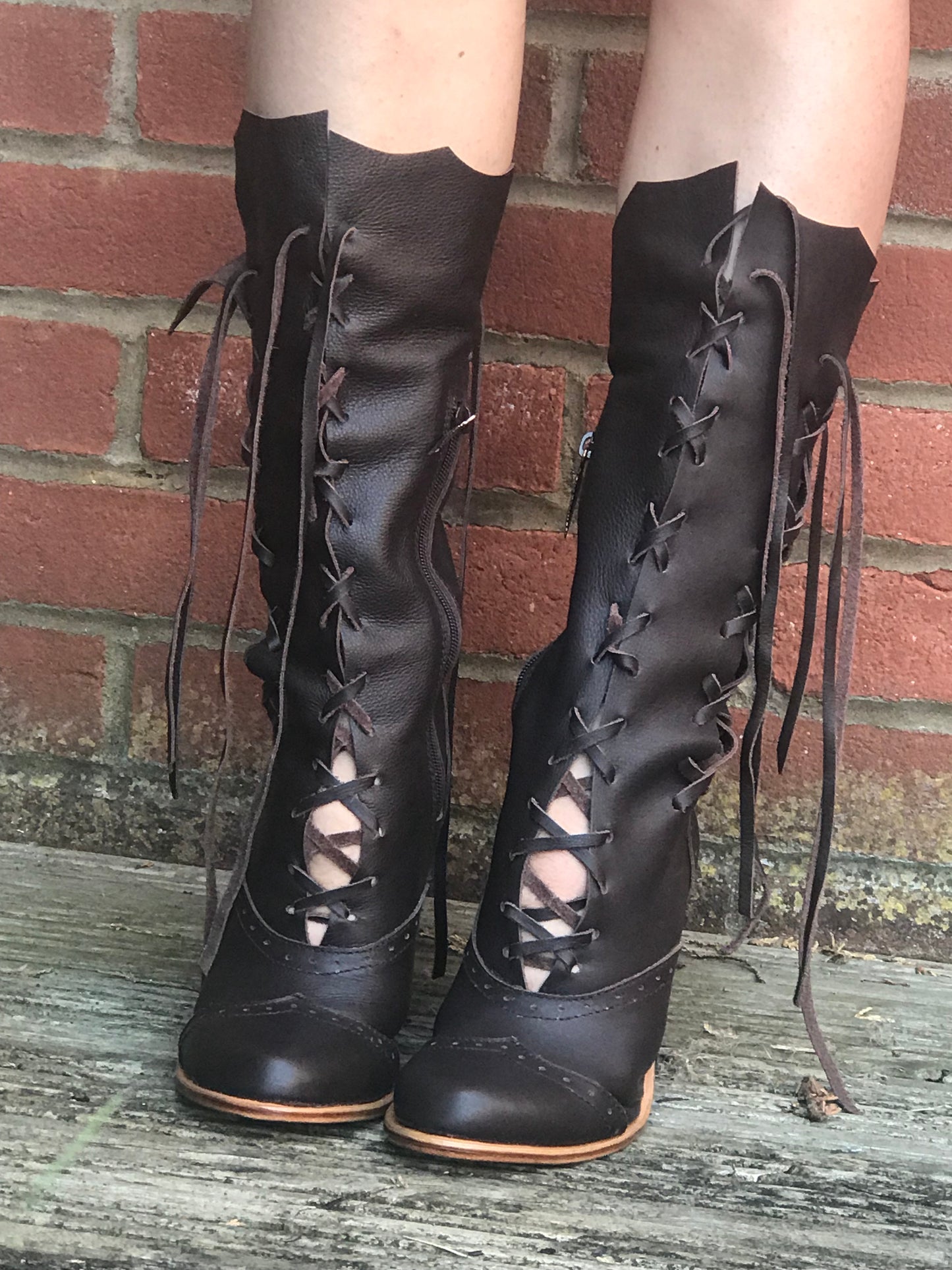 Botines Victorianos en Marrón