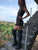 Ms Perfect Black Knee High Wedges Boots