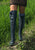 'Indigo Dream' Victorian Leather Knee High Boots for Pre Order