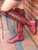 'Clockwork Fairy' Knee High Boots in Oxblood with Black Soles