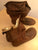 'Peter Pan Slippers' in Tan with Gold for Pre Order