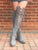 'Clockwork Fairy' Knee High Boots in Grey for Pre Order